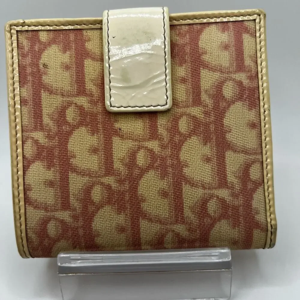 GUC Dior Pink Trotter 1 Bifold Wallet